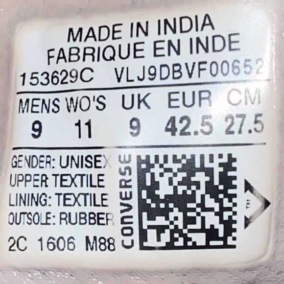 Converse Chuck Taylor Men's Size 9 All Star MA-1 SE 153629C Gray Thunder/White - Picture 9 of 9